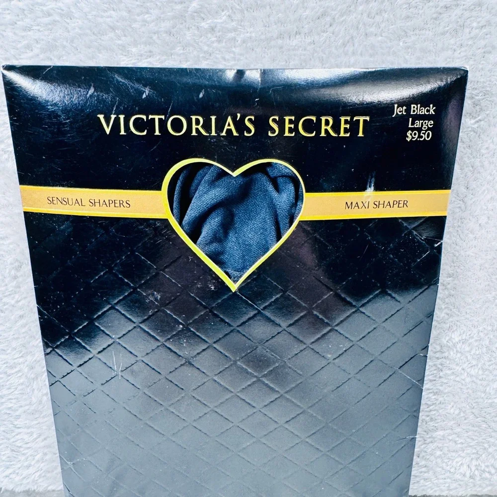 Vintage Victoria's Secret Sensual Shapers Maxi Shaper Jet Black Size Large Retro